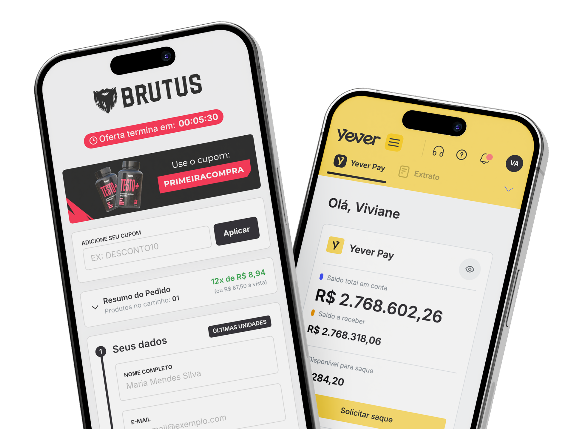 Imagem mostrando um checkout transparente